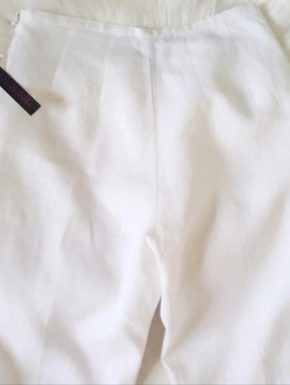 Vintage Straight Leg Women's Pants in White - Picture 4 of 6